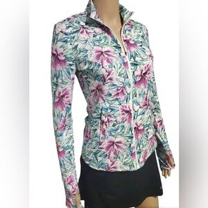 Tommy Bahama Pink and Green Floral Blazer